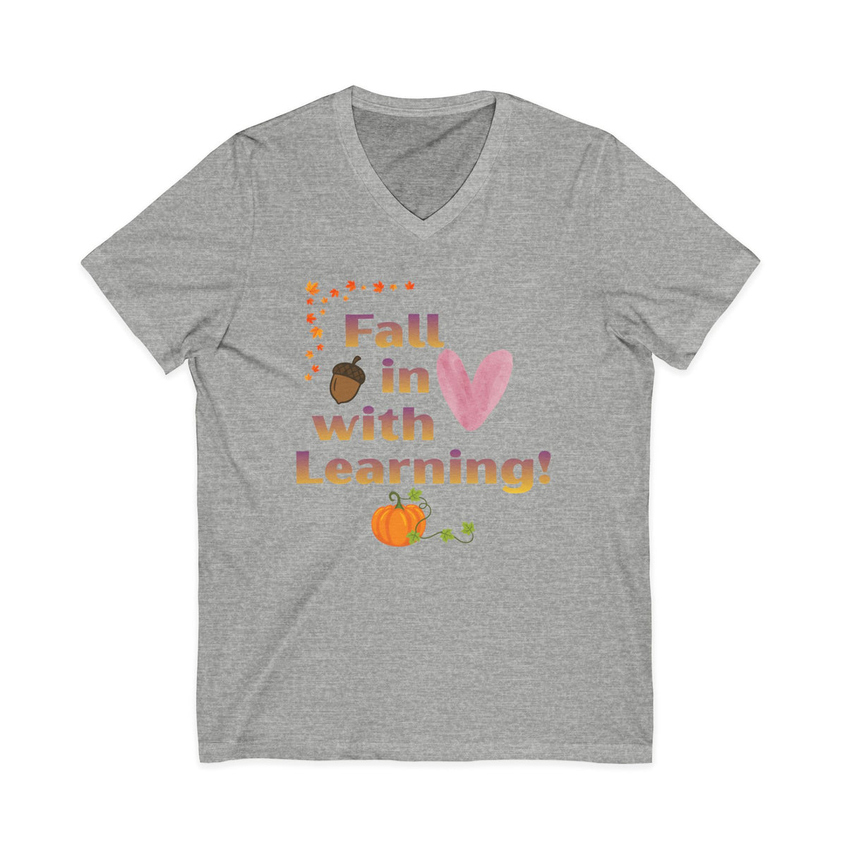 Fall in Love with Learning! V-Neck Tee