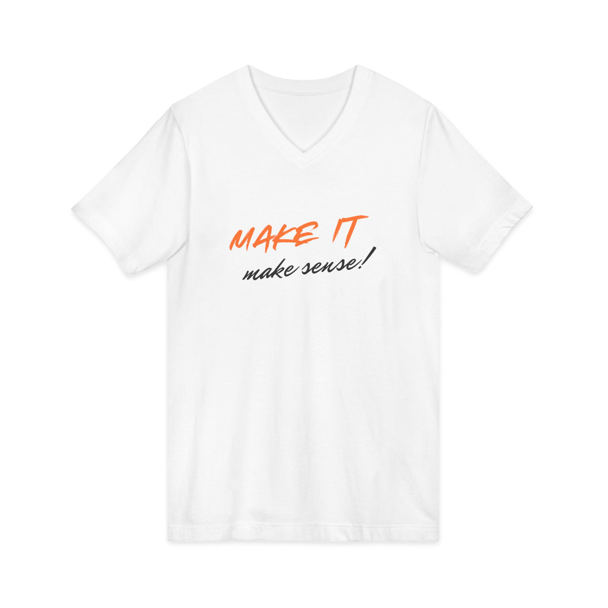 Unisex Jersey Short Sleeve V-Neck Tee