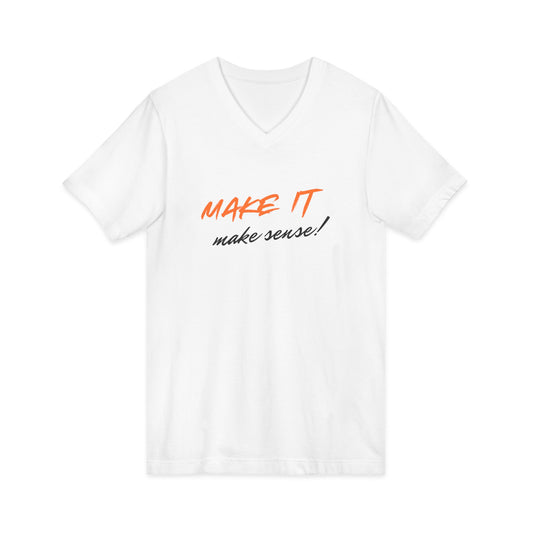 Unisex Jersey Short Sleeve V-Neck Tee